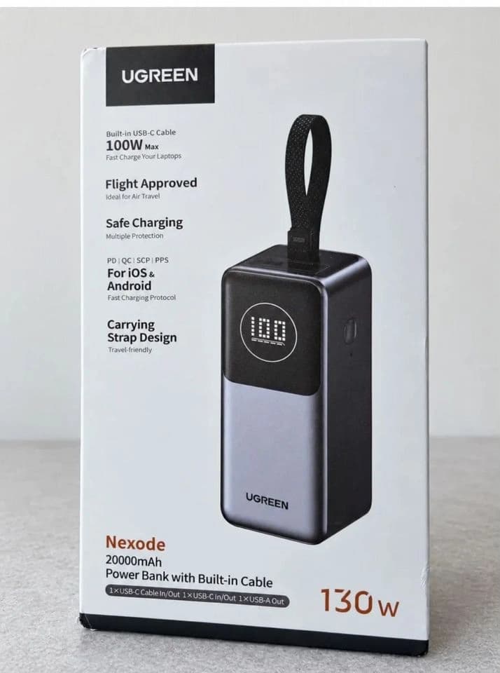 Пауэрбанк UGREEN Nexode PB723, 20000 мА·ч