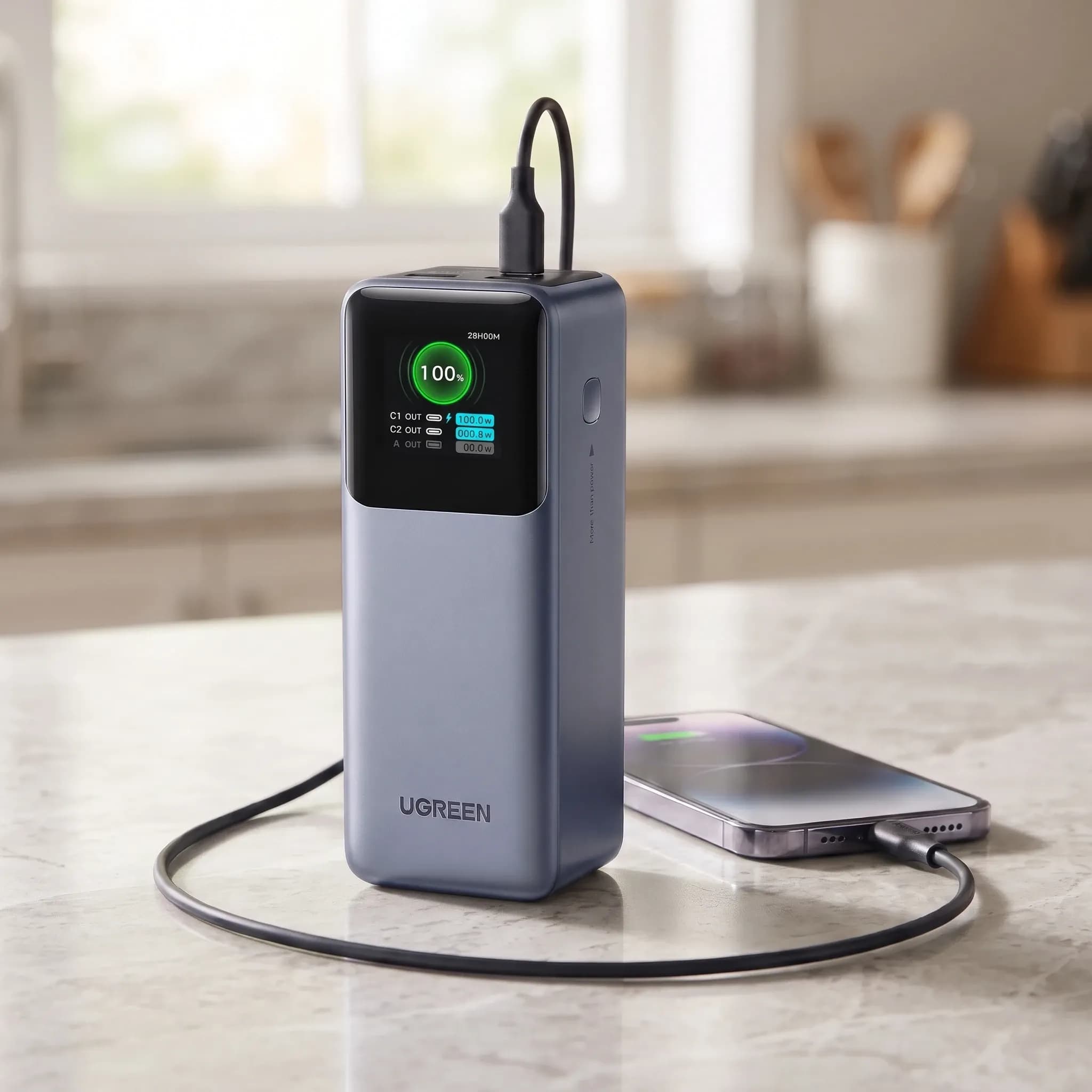 Пауэрбанк UGREEN PB722, 25000 мА·ч