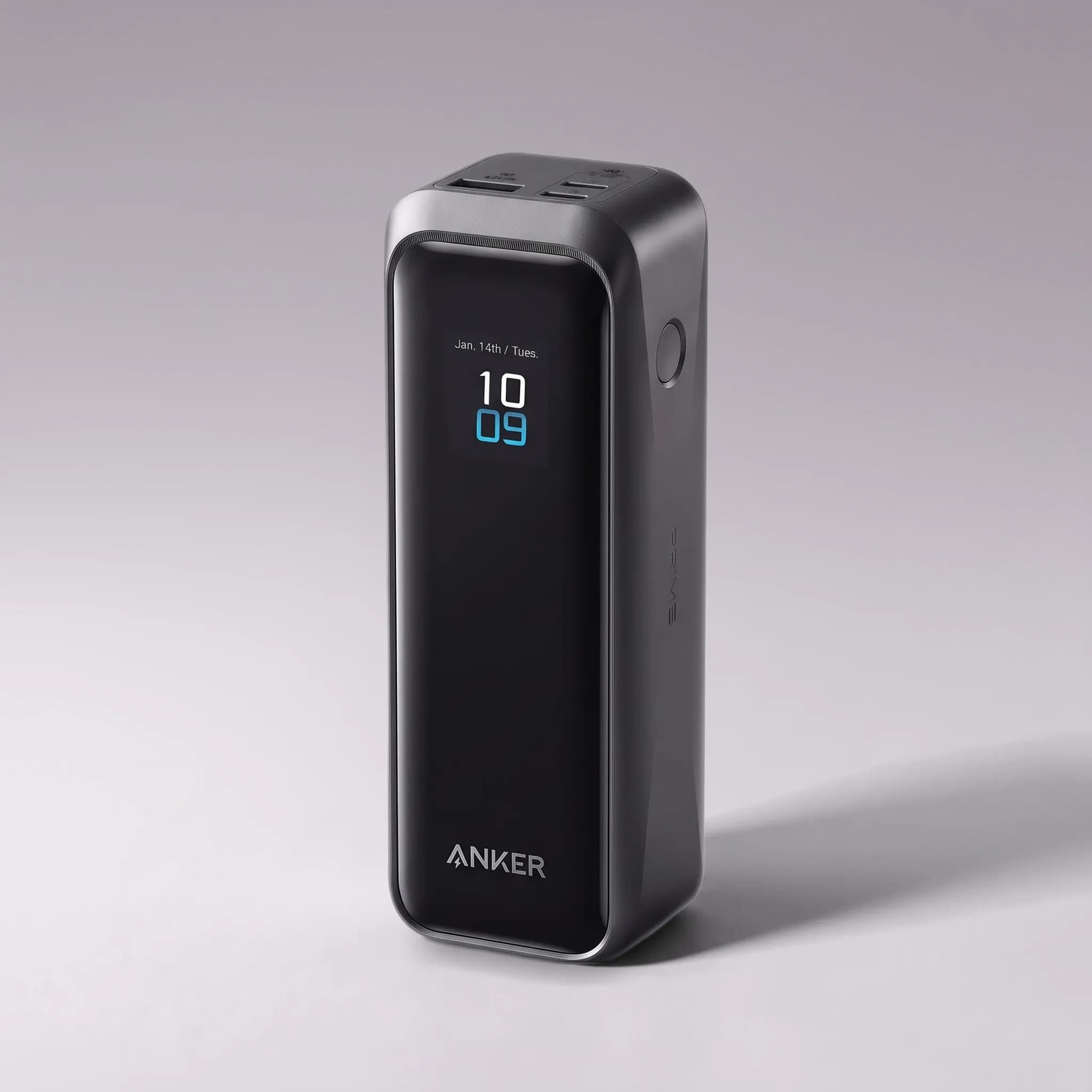 Пауэрбанк Anker Prime 20K 220W, 20100 мА·ч — на светло-сером фоне