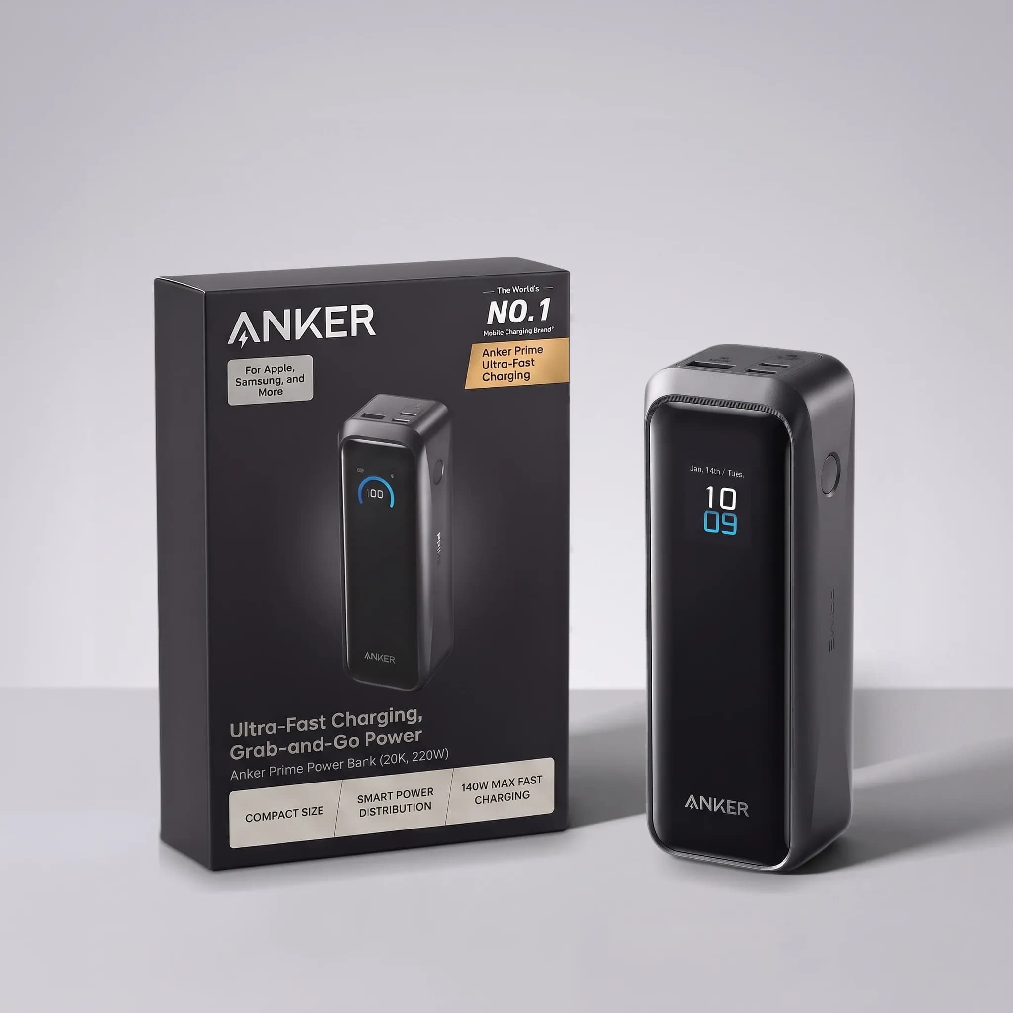 Пауэрбанк Anker Prime 20K 220W, 20100 мА·ч
