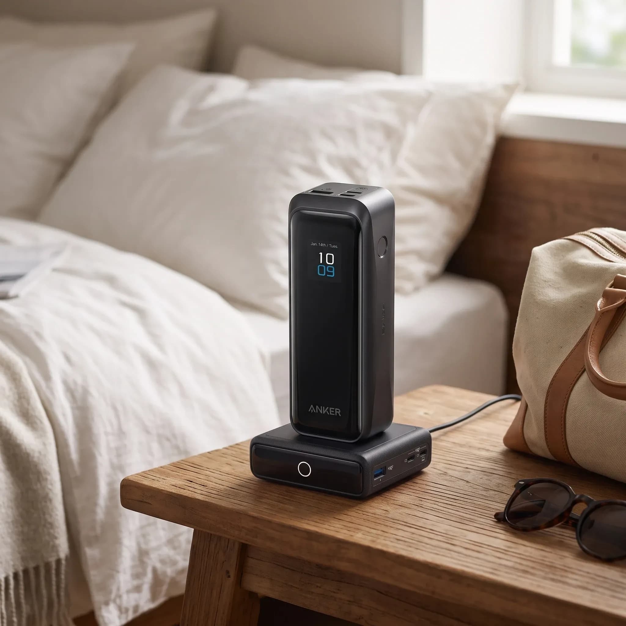 Пауэрбанк Anker Prime 20K 220W с зарядной базой 100W, 20100 мА·ч