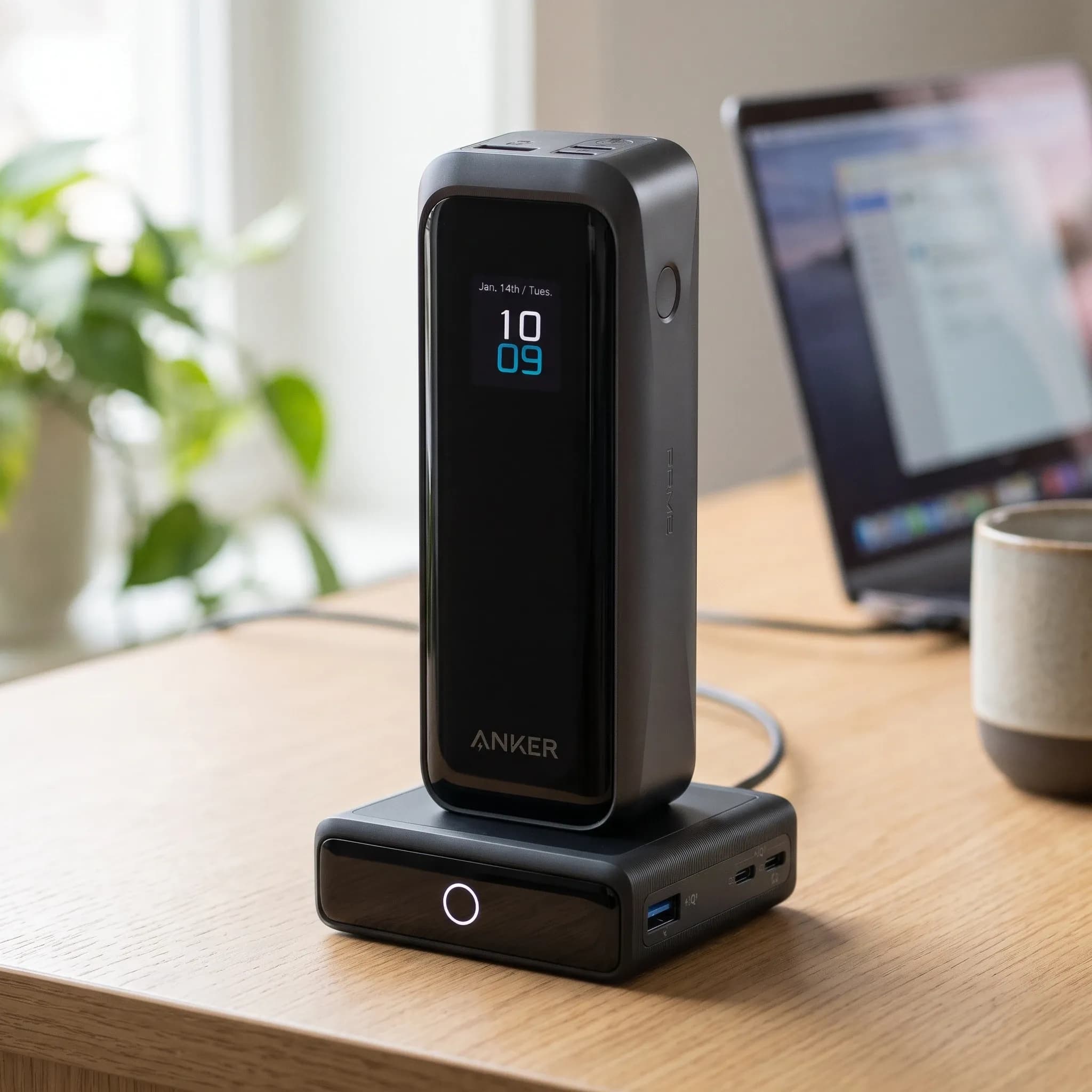 Пауэрбанк Anker Prime 20K 220W с зарядной базой 100W, 20100 мА·ч