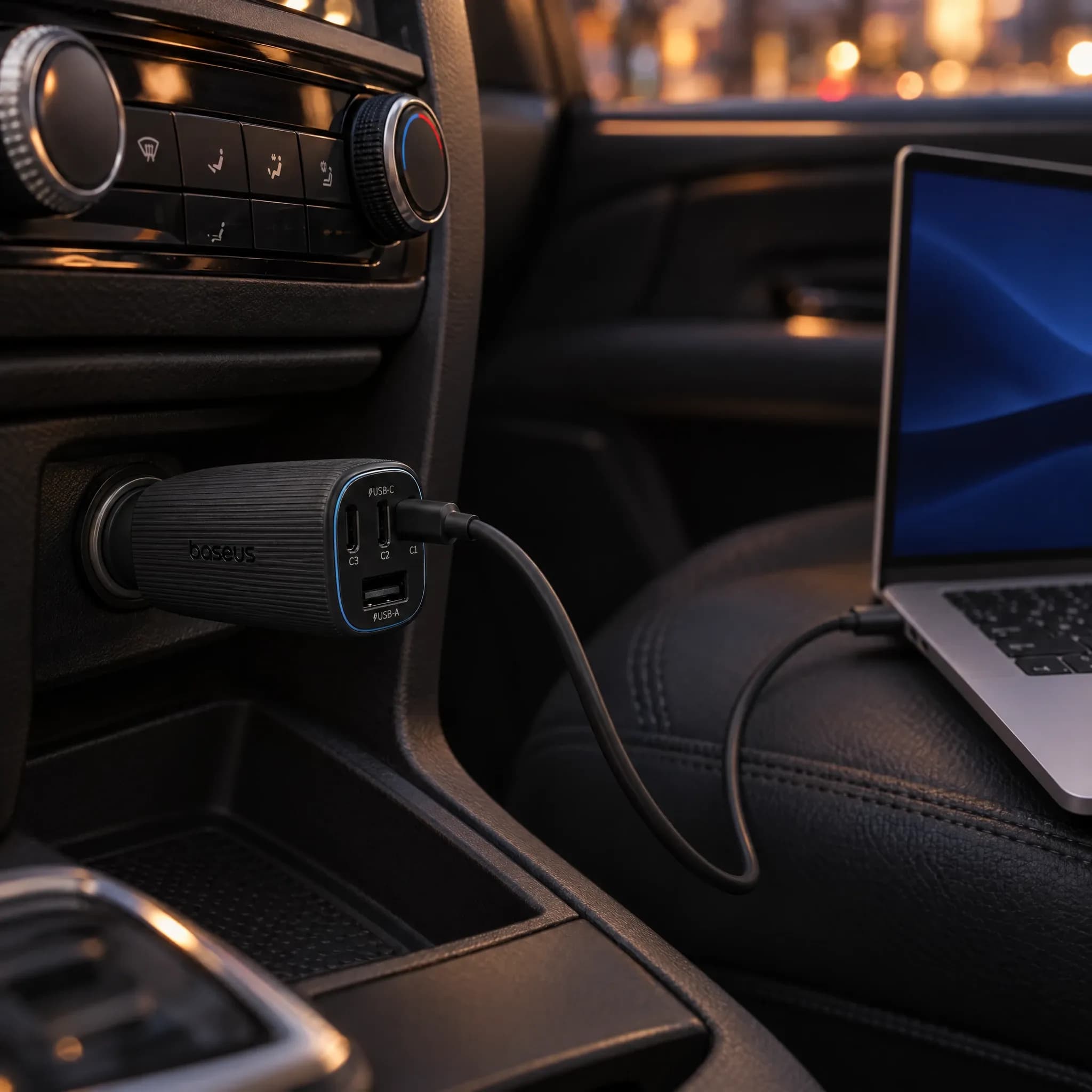 Автомобильное зарядное устройство Baseus PrimeTrip VP2, 160 Вт