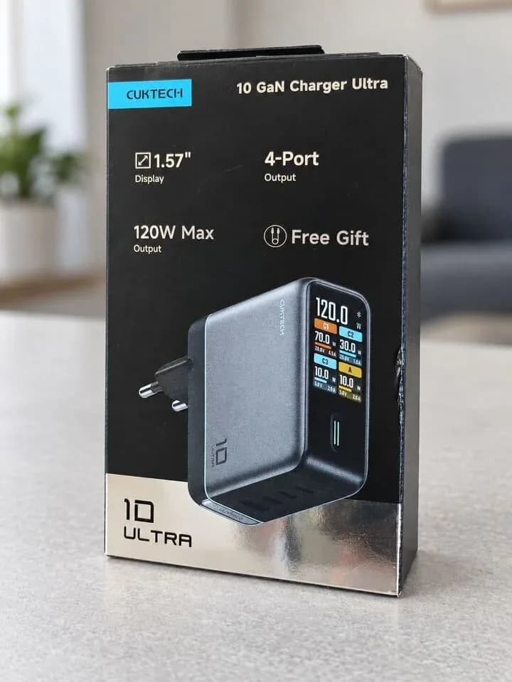 Сетевое зарядное устройство CUKTECH 10 Ultra, 120 Вт