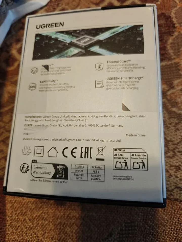 Сетевое зарядное устройство UGREEN Nexode Pro 160W