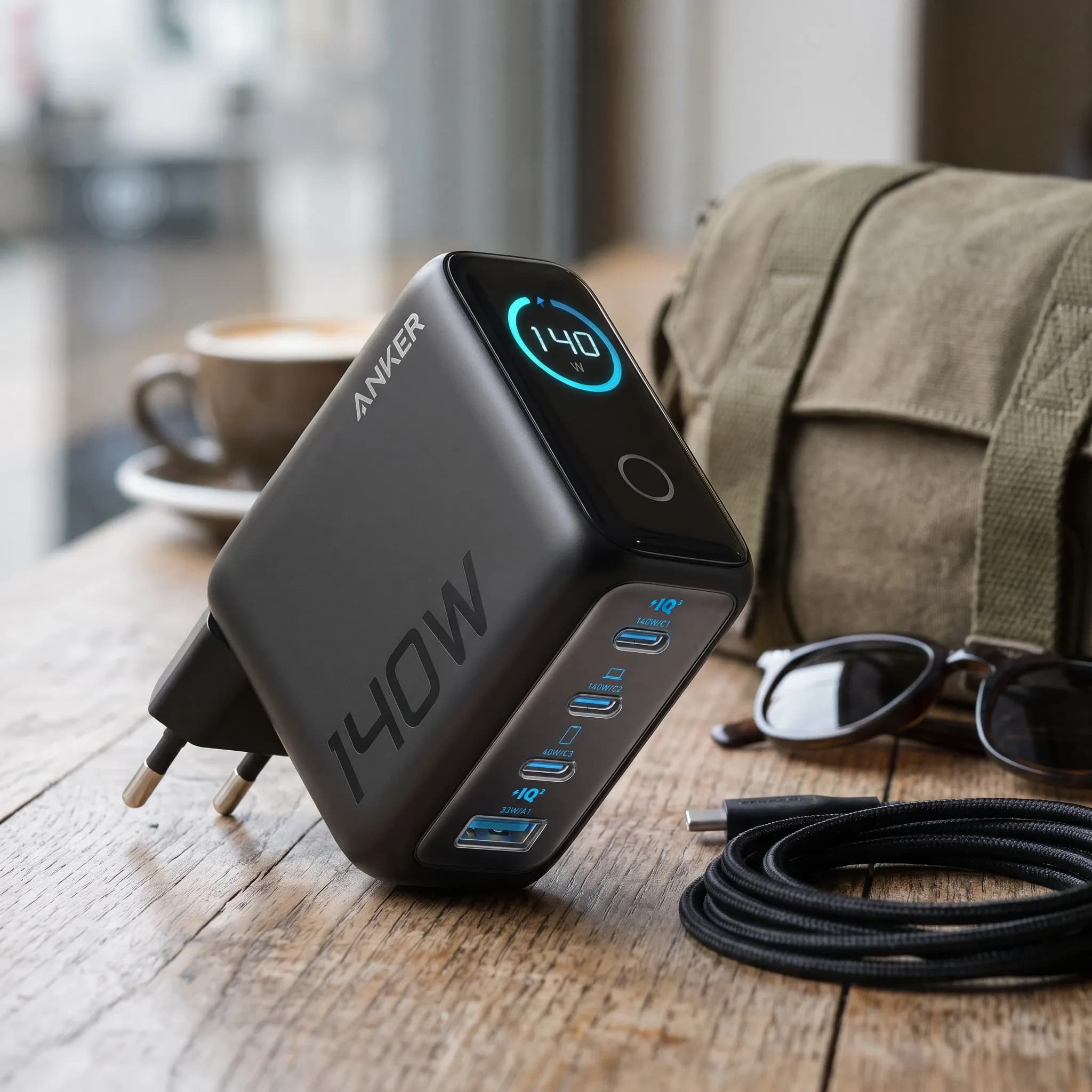 Сетевое зарядное устройство Anker Zolo 140W, чёрный