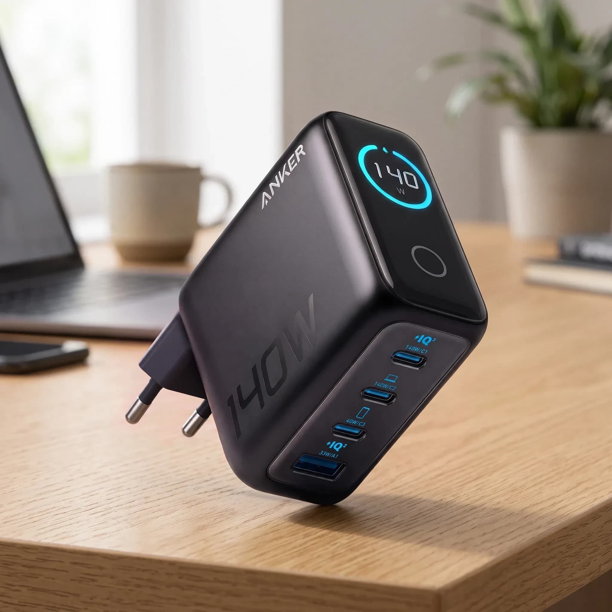 Сетевое зарядное устройство Anker Zolo 140W, чёрный