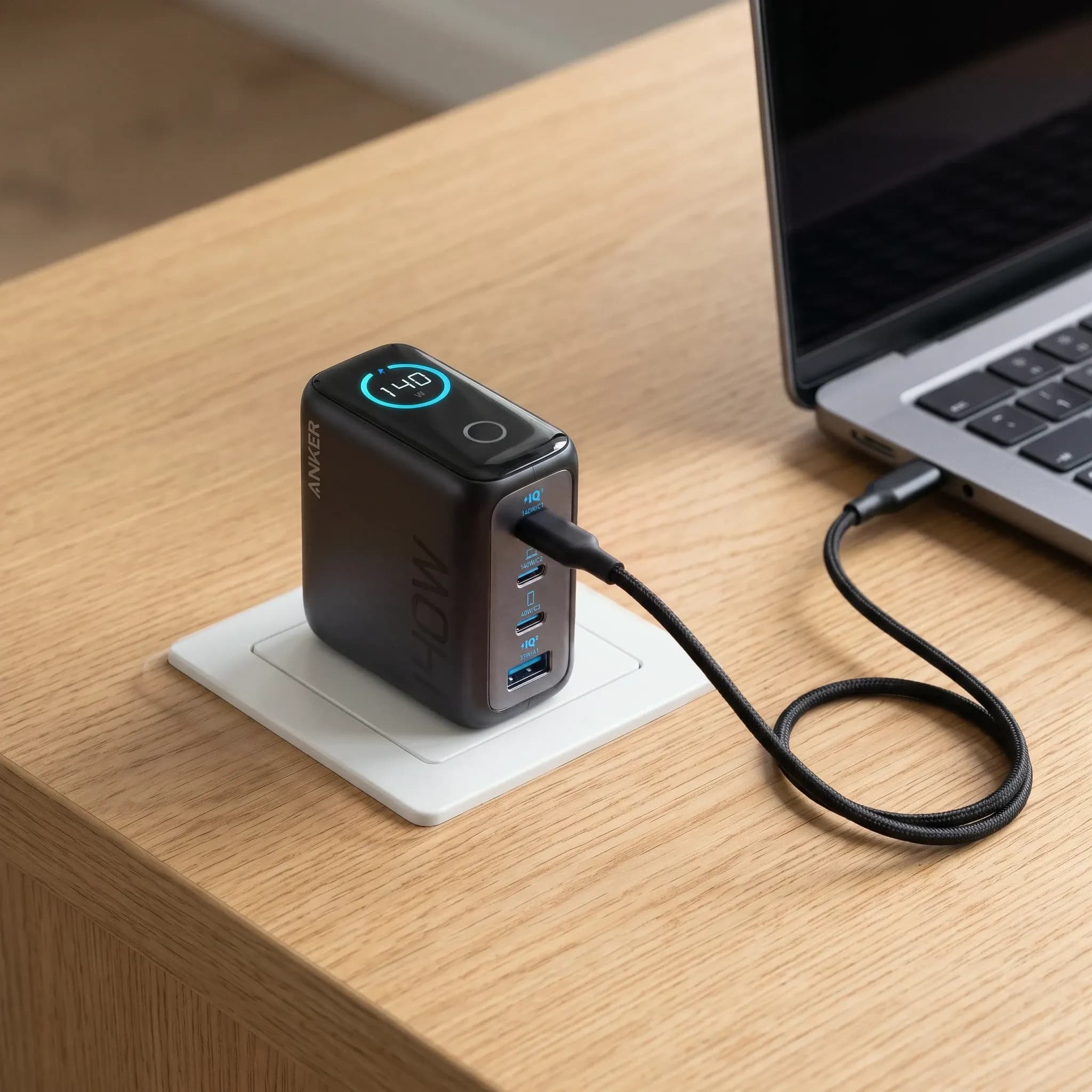 Сетевое зарядное устройство Anker Zolo 140W, чёрный